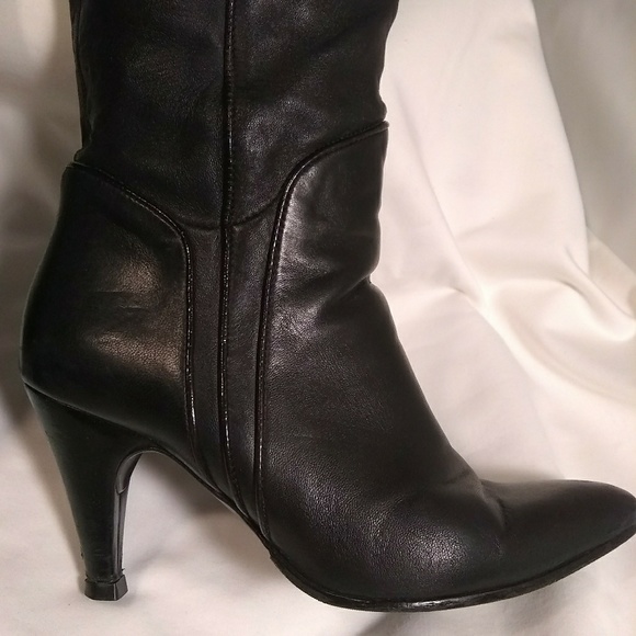 Fornarina Black Knee High Boots sz 5 - Picture 5 of 8